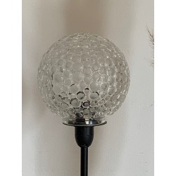 Lampe à poser avec un globe en verre ancien