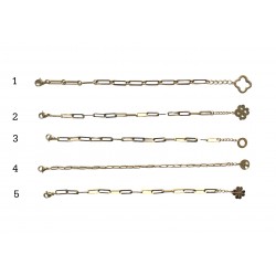 Bracelet chaîne en acier inoxydable avec un pendentif