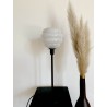 Lampe vintage avec abat jour blanc style verre de clichy
