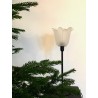 Lampe tulipe en verre translucide